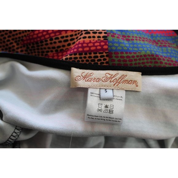 Mara Hoffman Womens Multicolor Connector Print Dress Scoop Back Swing S - Picture 6 of 6